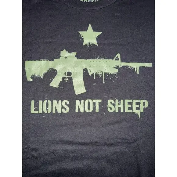 Lions Not Sheep AR-15 Limited Edition t-shirt. NEW xxxl 3XL - Picture 2 of 5
